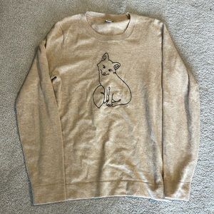 J.Crew fox sweater
